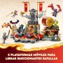 LEGO Ninjago Arena de Batalla del Torneo Juguete Ninja de Construcción con 6 Minifiguras Inc. Kai y Sora, Juego Infantil de