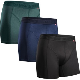 DANISH ENDURANCE Men's Sports Boxer Shorts, Fitted and Breathable, Pack of 3 - Men's Sports Clothing, Underwear