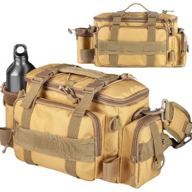 Bolsa de Pesca de Carpas, Bolsas de Aparejos de Pesca con Cinturón y Correa para el Hombro, Impermeable Bolsa de Pesca en el Mar