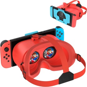 DEVASO Auriculares VR mejorados para Nintendo Switch y Switch Modelo OLED, Gafas de Realidad Virtual Switch con Lentes HD