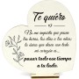 Regalos para Madres Navidad, Placa de Madera Corazón, Regalos Navidad Mujer, Detalles para Regalar Mujer, Regalo Cumpleaños