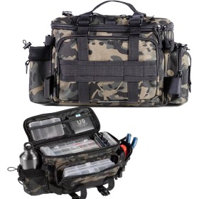 Bolsa de Aparejos de Pesca, Multifuncional Bolsa de Pesca, Bolsas de Pesca de Gran Capacidad, Kit de Accesorios de Pesca al Aire