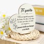 Regalos para Madres Navidad, Placa de Madera Corazón, Regalos Navidad Mujer, Detalles para Regalar Mujer, Regalo Cumpleaños