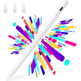 BAZO Lápiz para iPad 2018-2025 - Carga Rápida, Detección de Inclinación, Rechazo de Palma-Stylus Pencil para Apple Pencil con