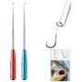 Alicates de Pesca,Alicates de Pesca Multifuncionales,Tijeras de Pesca,Removedor de Anzuelos de Pesca,Removedor de Anzuelos de