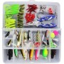 Vicloon Señuelos de Pesca, 120 Piezas Kits de Señuelos Pesca Accesorios Cebos Artificiales Articulos de Pesca Incluido la Caja