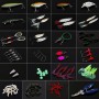 Vicloon Señuelos de Pesca, 120 Piezas Kits de Señuelos Pesca Accesorios Cebos Artificiales Articulos de Pesca Incluido la Caja