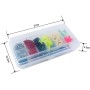 Vicloon Señuelos de Pesca, 120 Piezas Kits de Señuelos Pesca Accesorios Cebos Artificiales Articulos de Pesca Incluido la Caja