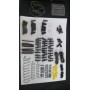 Vicloon Anzuelos de Pesca,Accesorios de Pesca con Caja de Pesca, Incluye Pesas de Plomada, Emerillones e Imperdibles,