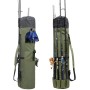 Bolsa de Pesca Oxford portátil de Alta Capacidad para caña de Pescar, Organizador de Transporte para caña de Pescar, Resistente