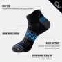 Niorasen Men's Ankle Socks, 6 Pairs Sports Running Socks with Thin Padded Summer Cotton Breathable with Terry Sole Non-Slip