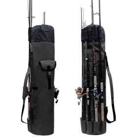 Bolsa de Pesca Oxford portátil de Alta Capacidad para caña de Pescar, Organizador de Transporte para caña de Pescar, Resistente