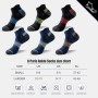 Niorasen Men's Ankle Socks, 6 Pairs Sports Running Socks with Thin Padded Summer Cotton Breathable with Terry Sole Non-Slip