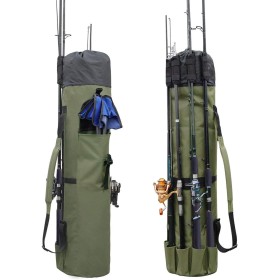 Bolsa de Pesca Oxford portátil de Alta Capacidad para caña de Pescar, Organizador de Transporte para caña de Pescar, Resistente