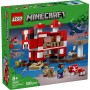 LEGO Minecraft La Casa-Champiñaca Juguete de Construcción para Niños y Niñas de 8 Años o Más, Isla y Personajes del Videojuego