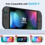 HEYSTOP Carcasa Protectora para Nintendo Switch 2, Funda Protectora Dockable de PC con Carcasa de Grip Joycon de TPU y Protector