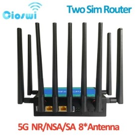 Dos enrutadores SIM 5G desbloqueados, WiFi6, tarjeta Sim de 3000Mbps, 