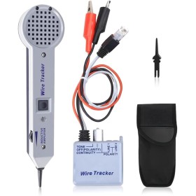 Fuhjythy Kit de Generador de Tonos, Probador de Circuitos de Trazador de Cables, Kit de Tono y Sonda, Probador de Cables 200EP,