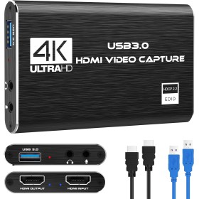 Rybozen Game Capture Tarjeta USB 3.0 Video Card HD 1080P HDMI grabación de vídeo con transmisiones en Directo, Dispositivo de