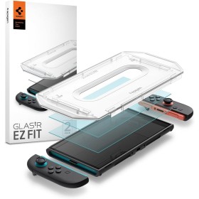 Spigen Glas.tR EZ Fit Protector Pantalla para Nintendo Switch 2, 2 Unidades, Instalación Fácil, Dureza 9H, Alta-Definición