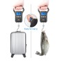 Balanza de Pescado, 110lb/50kg Balanza de Equipaje Colgante Balanza de Pesca con Pantalla LCD Retroiluminada, Balanza de