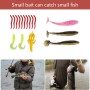 Accesorios de Pesca, Set de Cebos de 27 Piezas, Incluye cebos de Goma, cebos Duros, Accesorios y giradores, Adecuado para la
