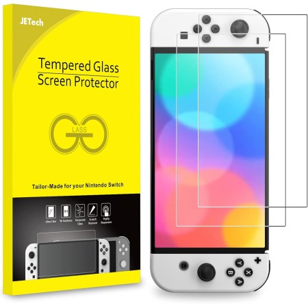 JETech Protector de Pantalla para Nintendo Switch 2 2025, Cristal Vidrio Templado 9H, Anti-Arañazos, HD Clara, 2 Unidades