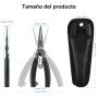 supregear Alicates de Pesca, Alicate de Pesca Multifuncional Ligero de Acero Inoxidable con Mango de ABS, Cortador de Sedal,