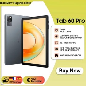 Blackview Tab 60 Pro Tablet PC 10.1 ''HD+Display Octa-core T606, 8GB 1