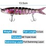 3 Piezas Señuelos de Pesca para Agua Dulce y Salada, Señuelos de Pesca Multiarticulados, Señuelo de Pesca con Múltiples