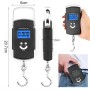Portátil Balanza Escala, 110 LB/50KG Báscula de Equipaje Digital con Gancho Balanza de Pescado con Pantalla LCD Retroiluminada