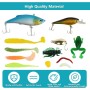 175 Piezas Kits de Señuelos Pesca, Señuelos de Pesca, Accesorios Cebos, señuelos Duros para Hundir de Pesca Mixtos Universales