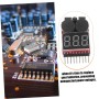 Uonlytech 2piezas Comprobador De Batería Lipo Con Alarma Buzzer Y Led Monitor De Voltaje De Batería Para Rc Para Comprobar De