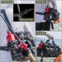 Bolsa para Aparejos de Oesca Bolsa de Pesca al Aire Libre Tela Oxford Impermeable Multifuncional Bolsa de Pesca con Correas
