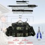 Bolsa para Aparejos de Oesca Bolsa de Pesca al Aire Libre Tela Oxford Impermeable Multifuncional Bolsa de Pesca con Correas