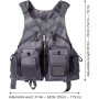 Chaleco de Pesca Ajustable para Hombres y Mujeres Chaleco de Pesca para Pesca con Mosca y Actividades al Aire Libre