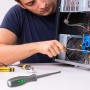 Destornillador – Destornillador 2 en 1 con fuerte par e imán | 2 unidades comprobador de voltaje eléctrico | probador de