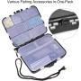 282pcs Anzuelos de Pesca, Carp Fishing Tackle Kit con Caja de Pesca, Incluye Ganchos Circulares, antienredos, cebos, Rubber