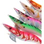 OriGlam 10 unids Camarones Luminosos Calamar Jig Señuelos de Pesca en el Mar, Squid Jig Ganchos Duro Pesca Camarón Señuelo