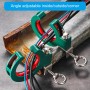 Asistente de cableado profesional para colocar cables, rodillo auxiliar, abrazadera ajustable, accesorios de polea para tirar de