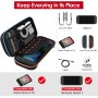 ivoler Funda Compatible con Nintendo Switch 2, Estuche de Transporte con 12 Cartuchos de Juego, Funda Protectora rígida de Viaje