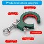 Asistente de cableado profesional para colocar cables, rodillo auxiliar, abrazadera ajustable, accesorios de polea para tirar de