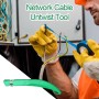 Herramienta Para Desenrollar Cables De Red, Desenredador Ergonómico Para Cables, Organizador Automático, Solución Eficiente Para