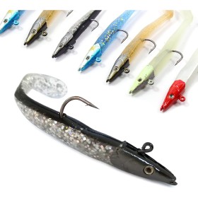Conjunto de 10 peces de goma de 11 cm, 18.5 g, para la pesca de peces depredadores