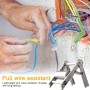 Herramienta de ayuda para enhebrar cables - Polea para tirar de cables,Ayuda para enhebrar cables,Ayuda para tirar de cajas de