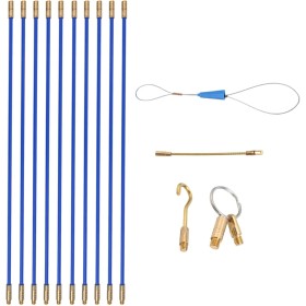 Juego de 10 varillas de cable profesionales, 33 cm de longitud, para electricistas y comerciantes