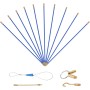 Juego de 10 varillas de cable profesionales, 33 cm de longitud, para electricistas y comerciantes