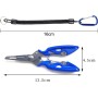 Juego de Alicates Pesca de Aparejos,Alicates Pesca,Gancho Herramienta de Pesca,Alicates de Corte de LíNea de Pesca,Pinza de