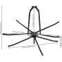 QuatoLuilo Enrollador de tubos, máx. 115 kg, calefacción por suelo radiante, tubo desenrollador de cables