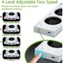 Mcbazel Ventilador para soporte de enfriamiento Xbox Series S con indicador LED / dos puertos USB (solo para Xbox Series S)